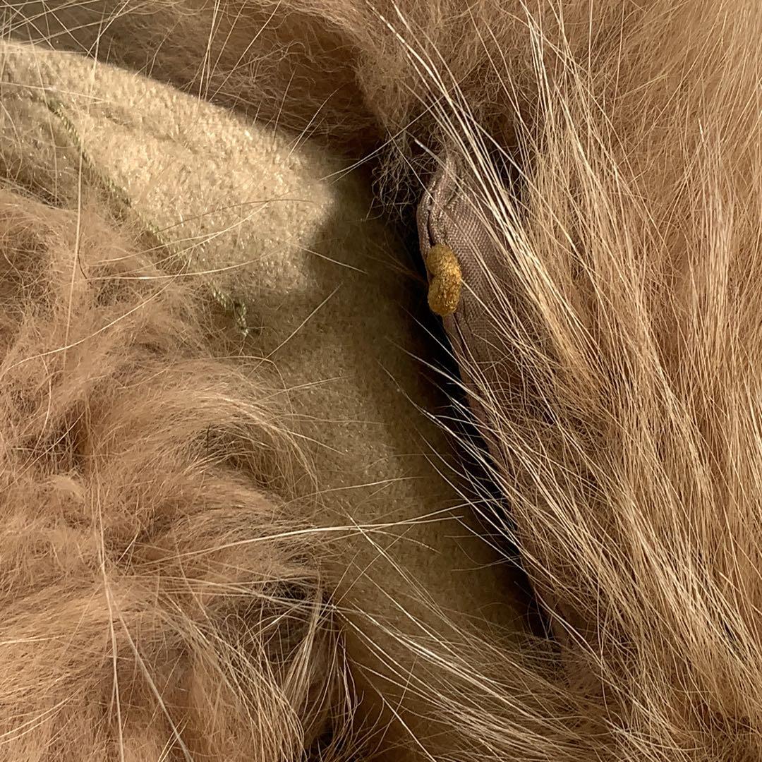 バーニーズニューヨーク カシミヤ チェスターコート ベルト フォックスファー襟