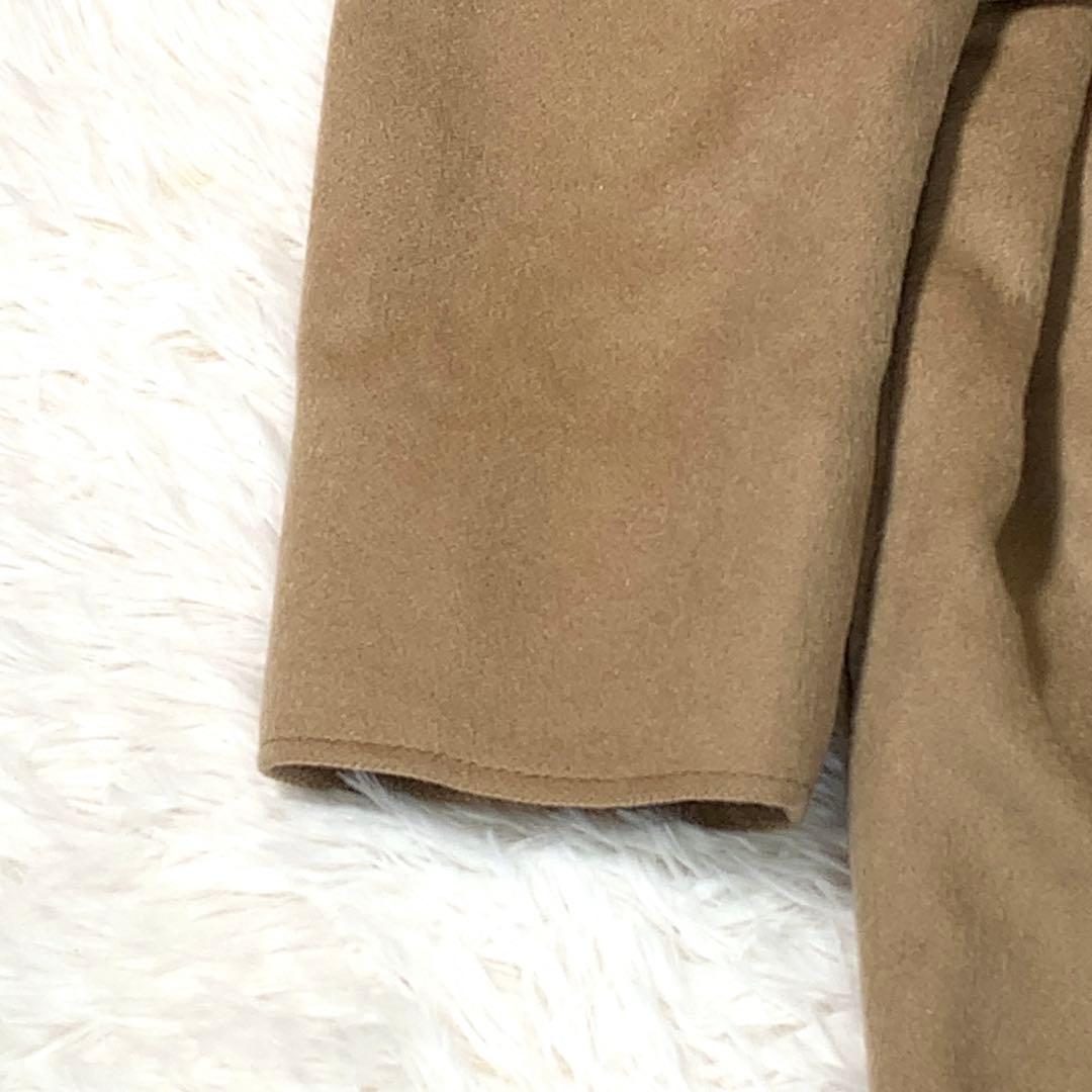 バーニーズニューヨーク カシミヤ チェスターコート ベルト フォックスファー襟