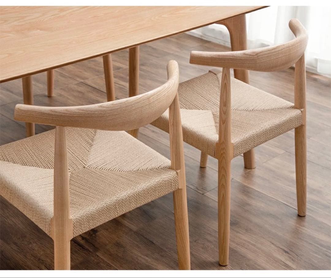 天然木 ウッド 木製 ダイニングチェア ペーパーコード 北欧 リプロダクト