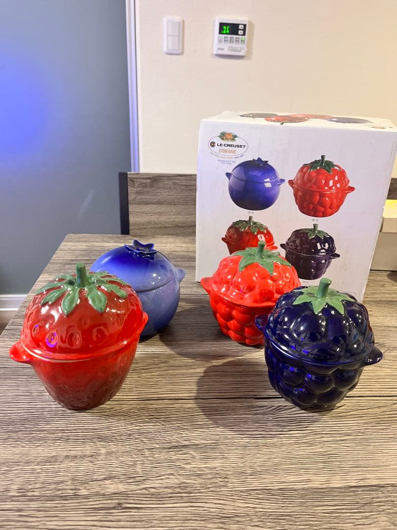 【廃盤】Le Creuset フルーツココットセット　4点セット