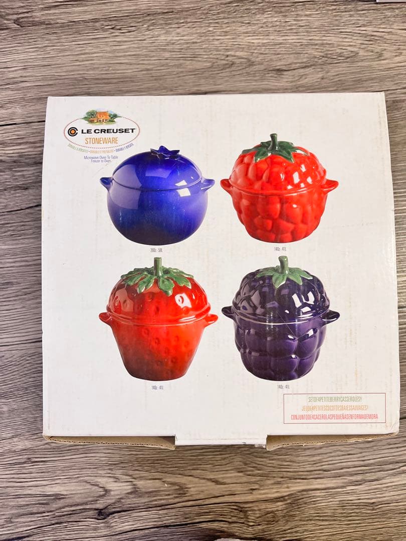【廃盤】Le Creuset フルーツココットセット　4点セット