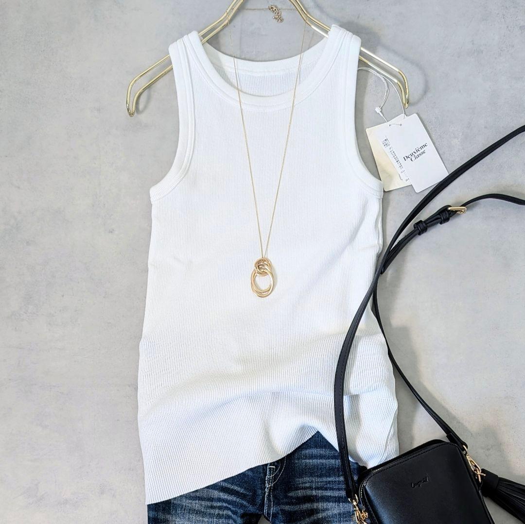 未使用 ドゥーズィエムクラス LOREL RIB タンクトップ 2024年モデル