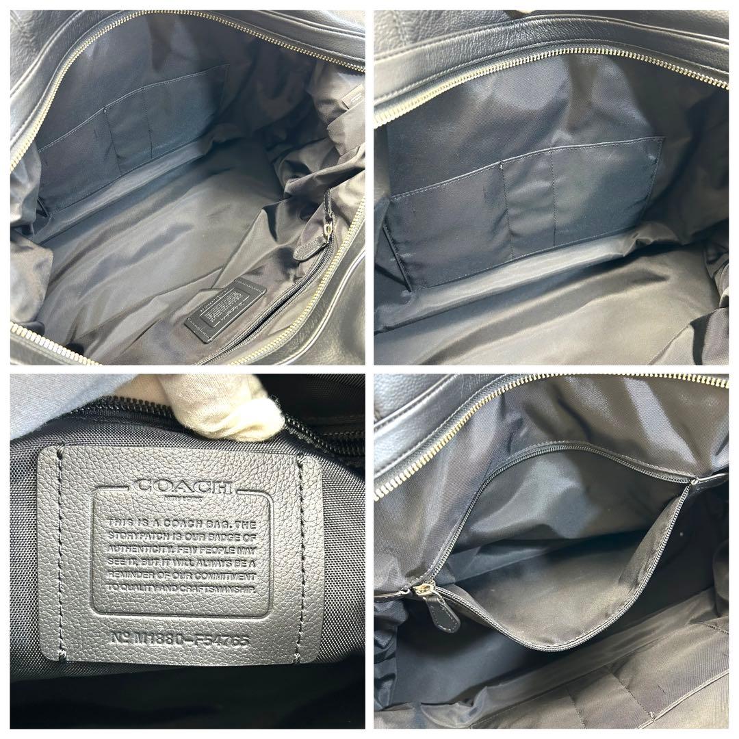 美品　COACH コーチ　F54765 レザー　2wayボストンバッグ　大容量