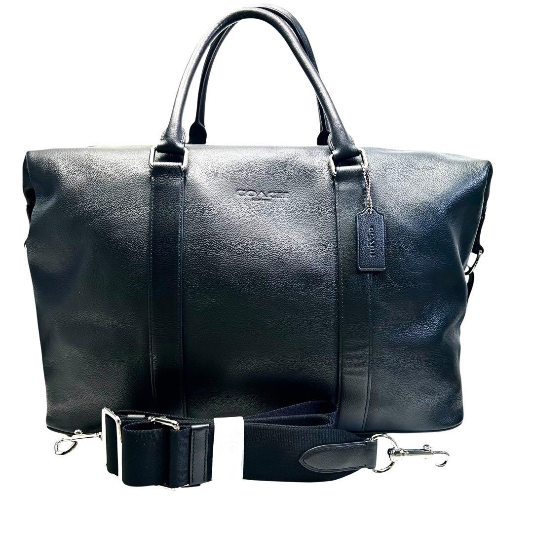 美品　COACH コーチ　F54765 レザー　2wayボストンバッグ　大容量