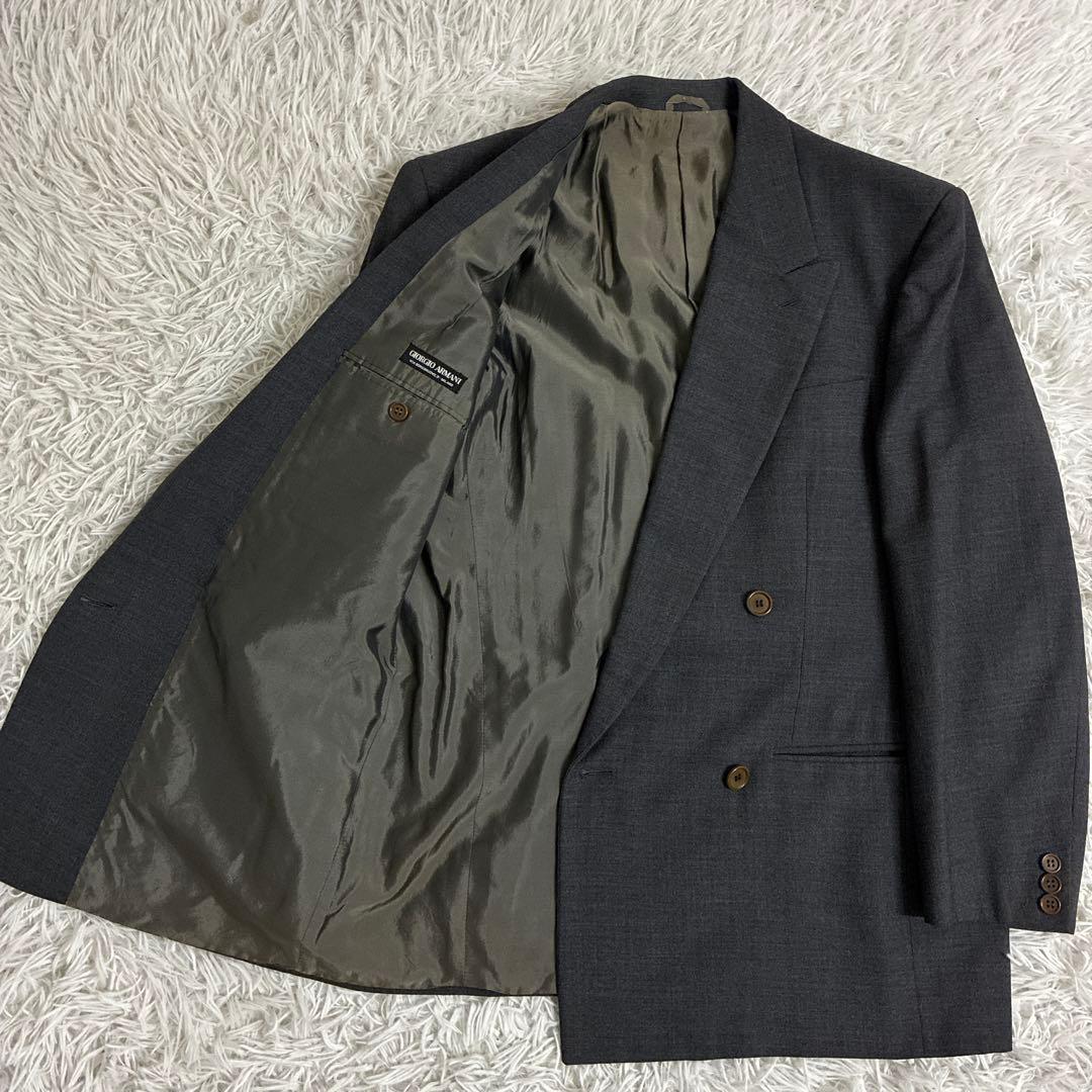 GIORGIO ARMANI ジョルジオアルマーニ　ダブルブレストスーツ　黒タグ