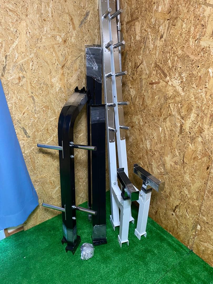 ベンチプレス　バーベルラック ウエイトプレート107.5kg 付き ベンチプレス