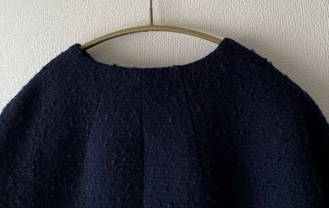 最終SALE★ドレステリア サスティナブルツイード】コクーンスリーブジャケッ ト