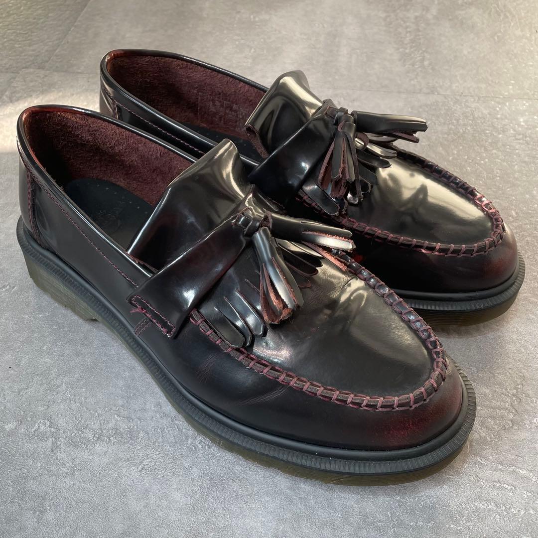 ドクターマーチン　ADRIAN　キルトタッセルローファー　バーガンディ　EU41