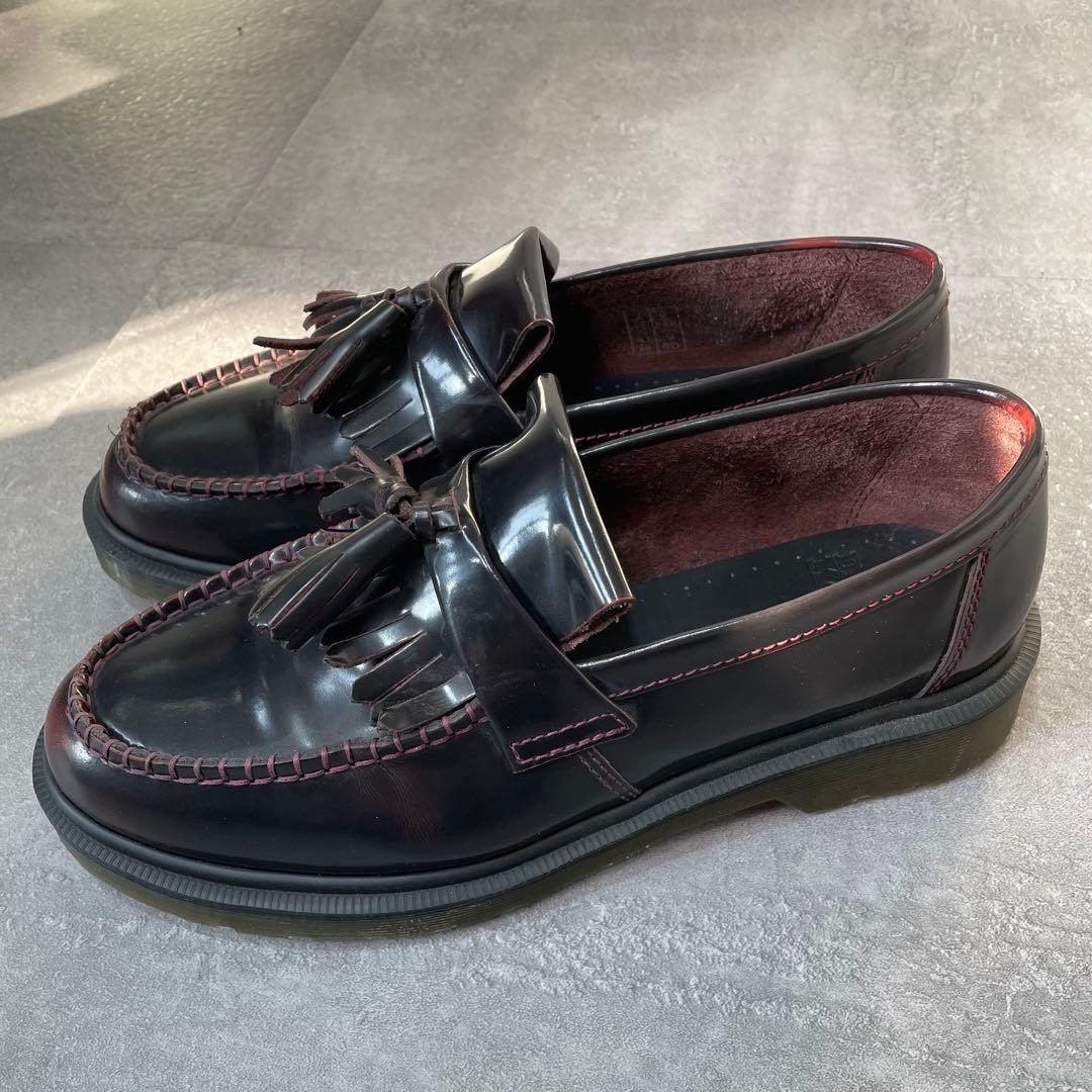 ドクターマーチン　ADRIAN　キルトタッセルローファー　バーガンディ　EU41