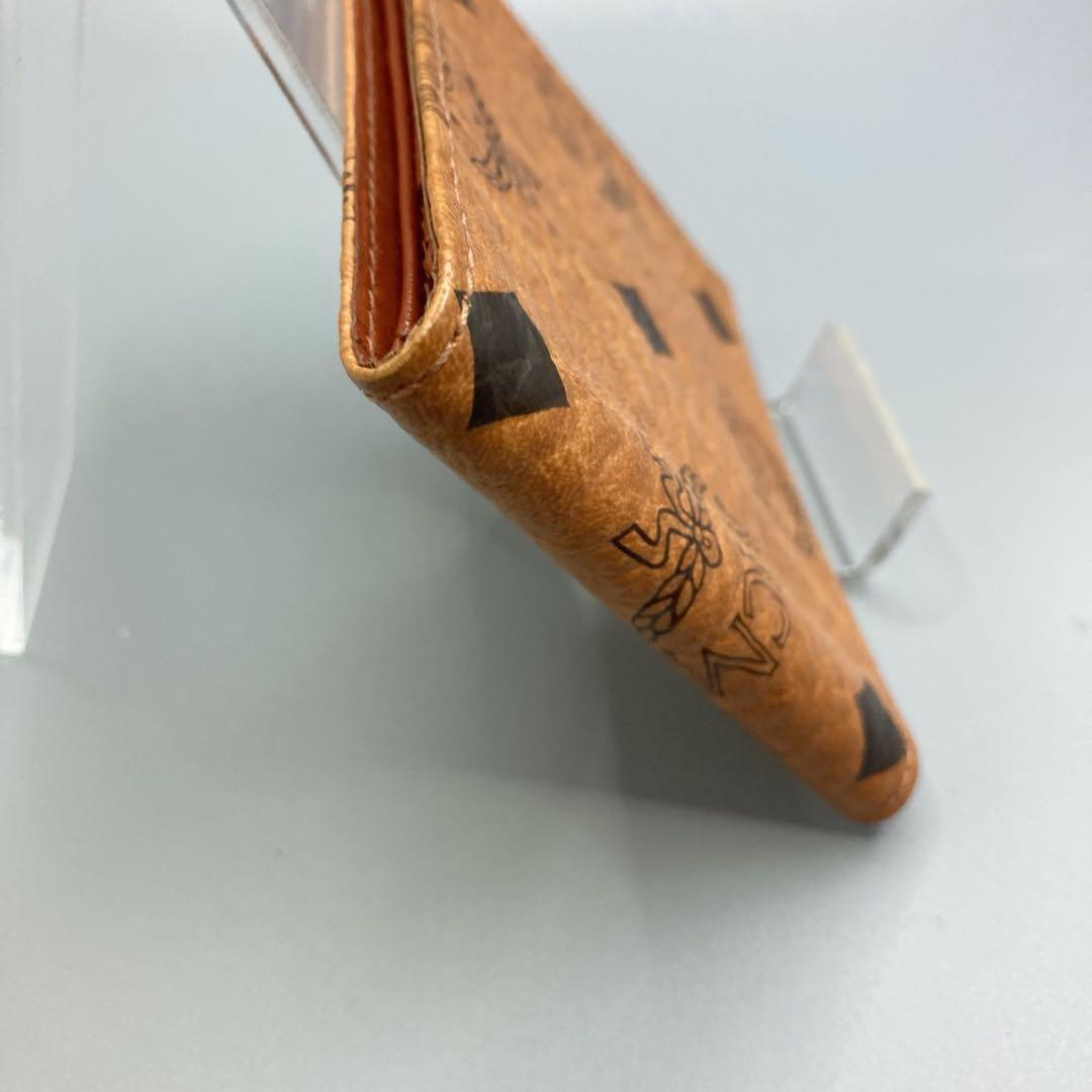 MCM エムシーエム 二つ折り財布 ヴィセトス柄　コンパクトウォレット レザー