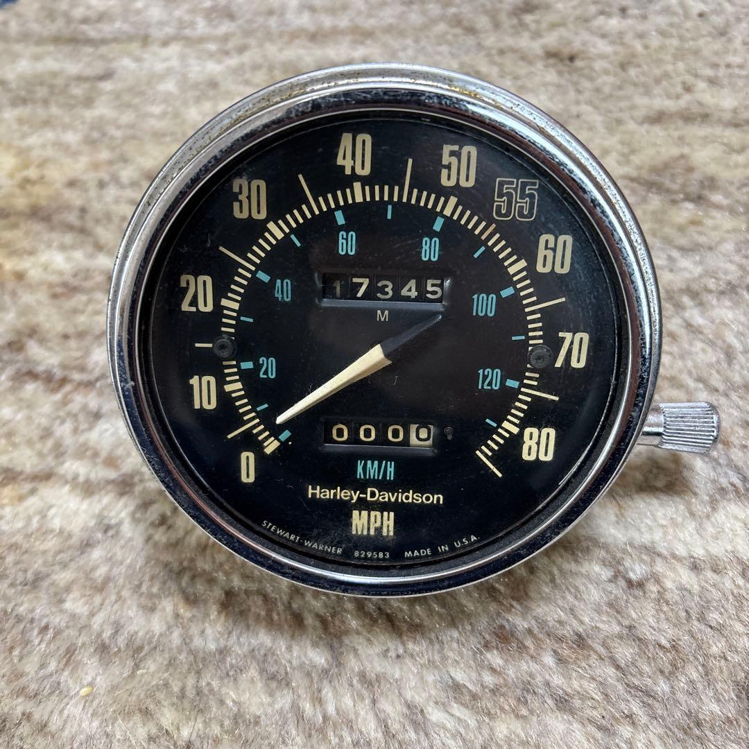 ハーレー　ショベル　純正　FL FX メーター　ビンテージ