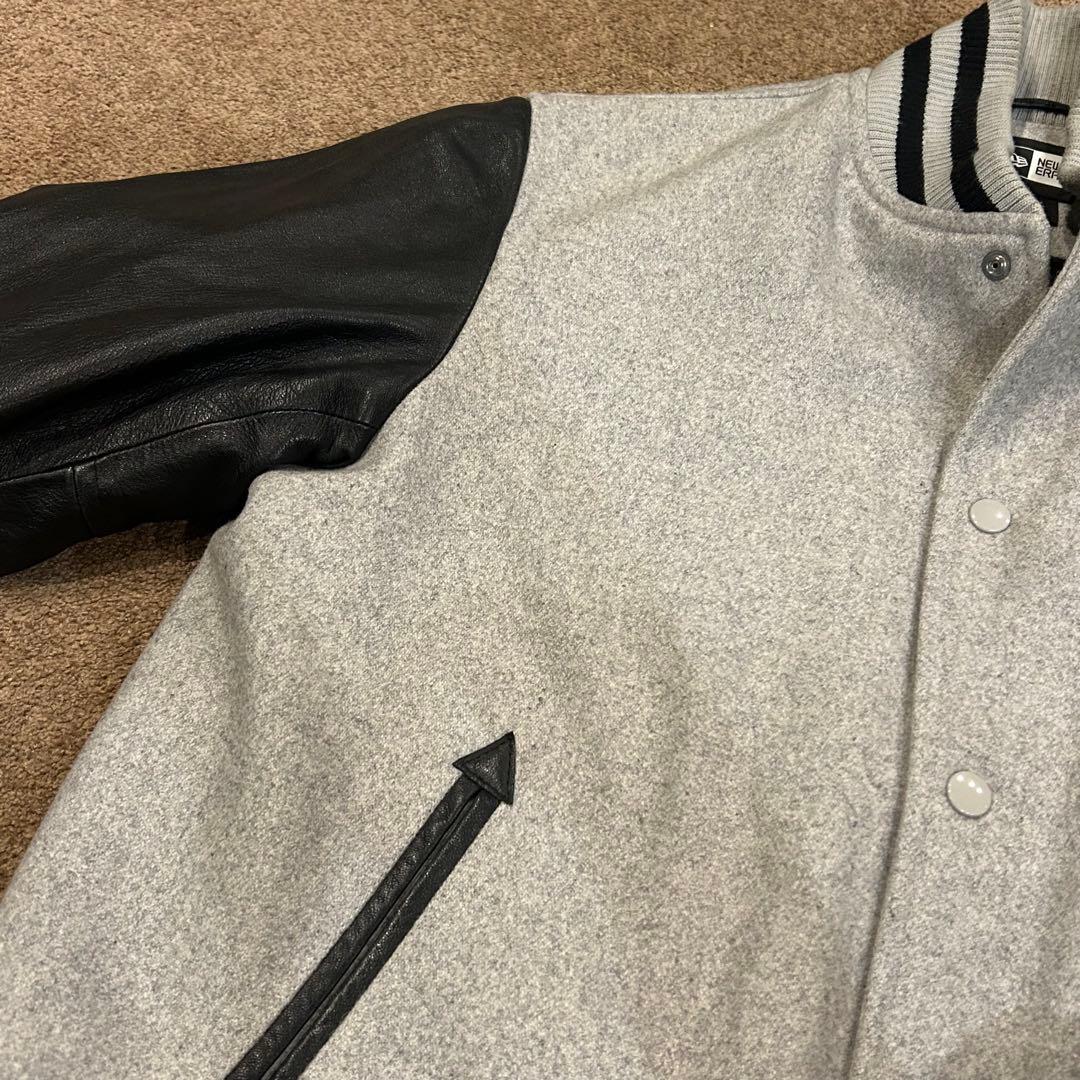 最終価格　ニューエラ スタジャン　Lサイズ　グレー/ブラック　山羊革　ゴート