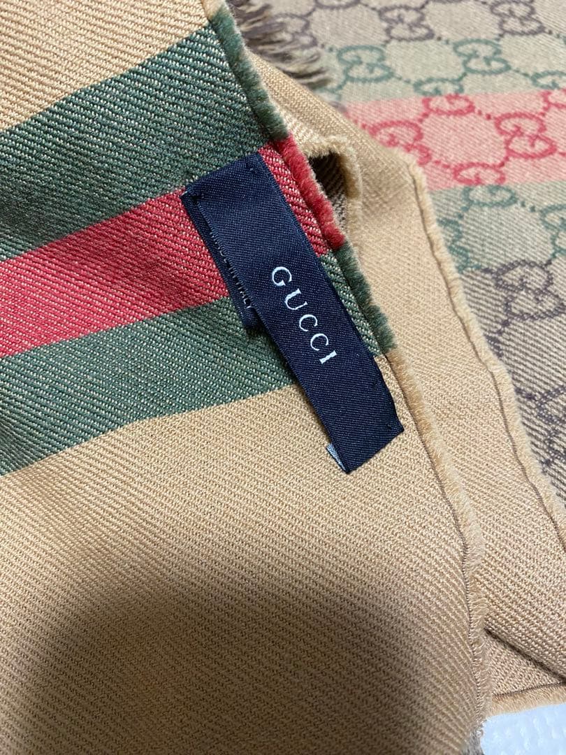 GUCCI グッチ　ストール　マフラー　ほぼ未使用