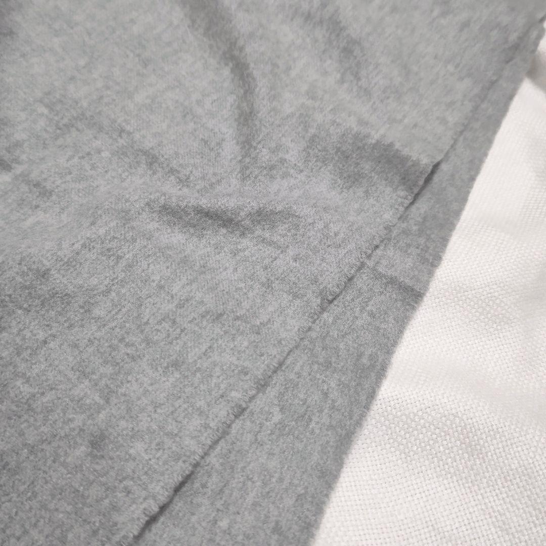 JOHNSTONSジョンストンズ100%カシミヤ大判プレーンストールマフラー薄灰