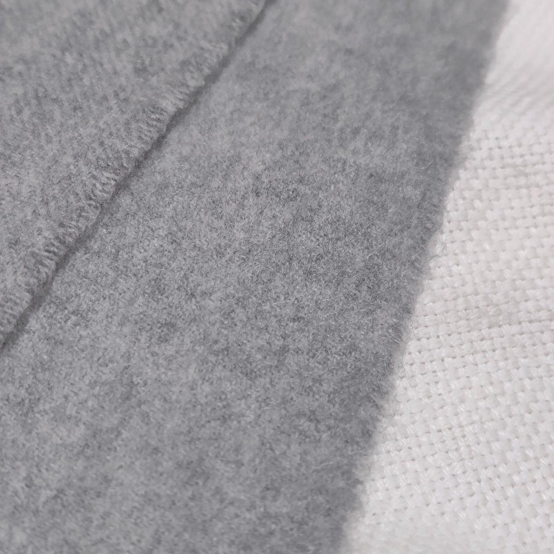 JOHNSTONSジョンストンズ100%カシミヤ大判プレーンストールマフラー薄灰