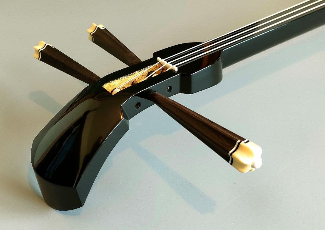 名工外間善盛作 王府期江戸与那城型復刻三線