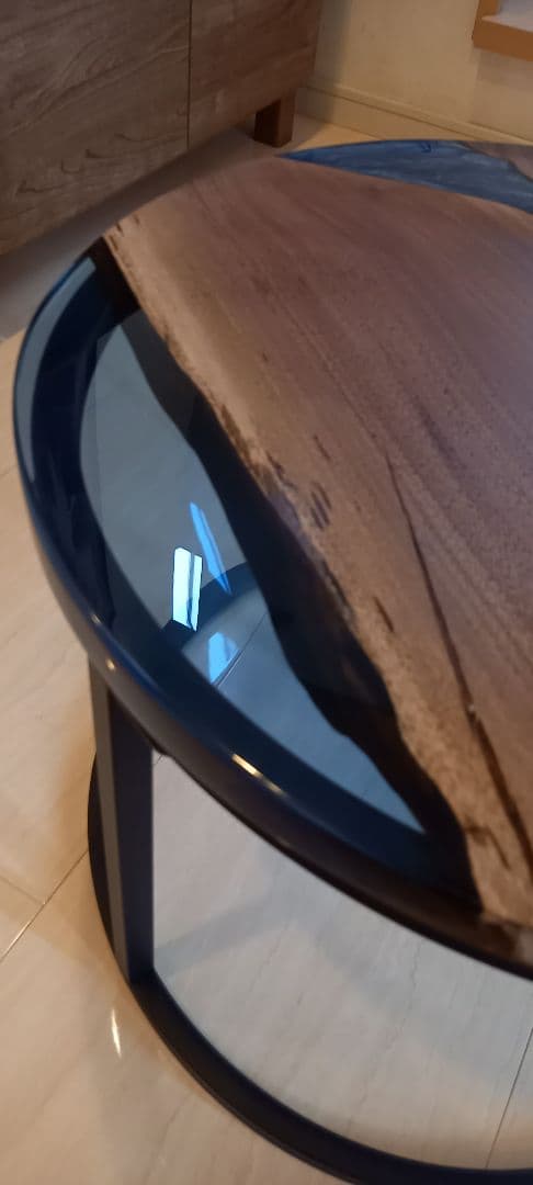 レジンテーブル　リバーテーブル　丸テーブル　コーヒーテーブル　サイドテーブル