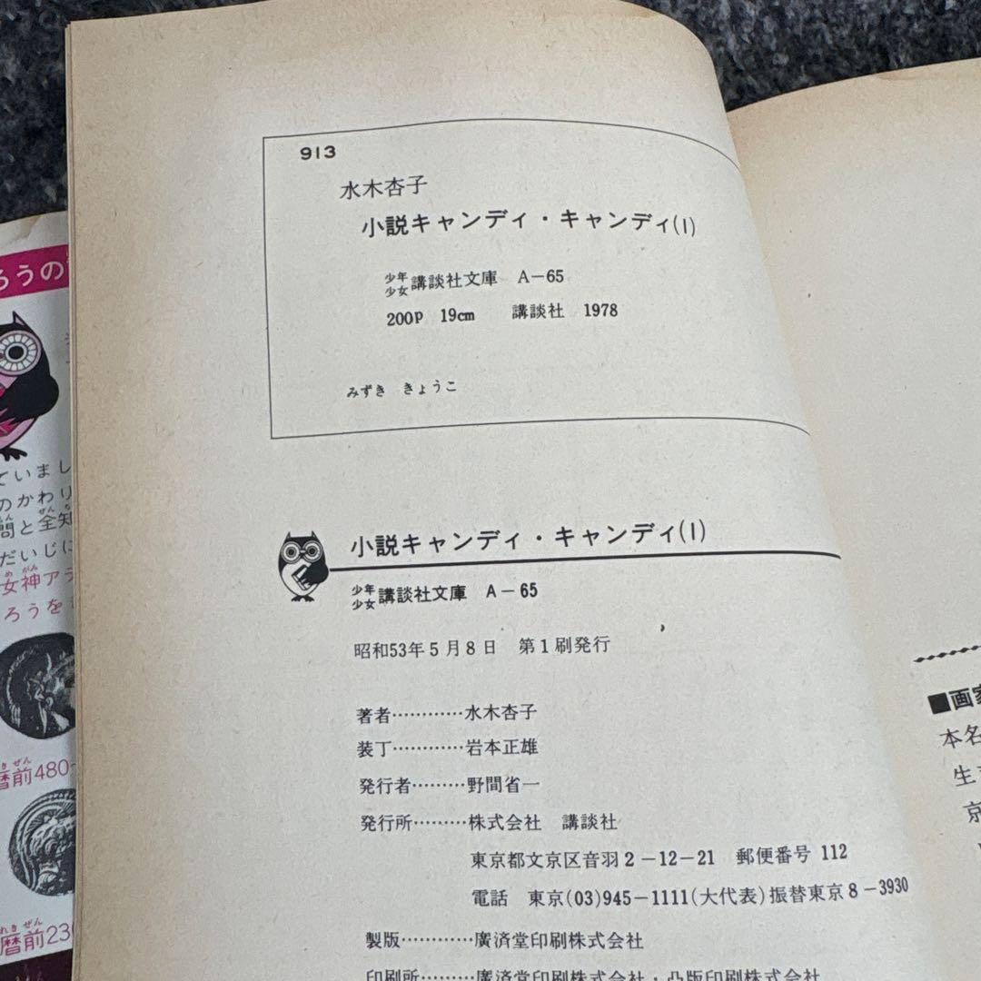 キャンディキャンディ 小説