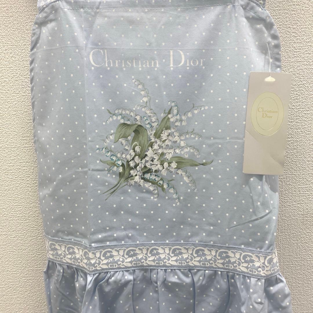 新品✨Diorクリスチャンディオール エプロン すずらんミュゲ 花柄　タグ付