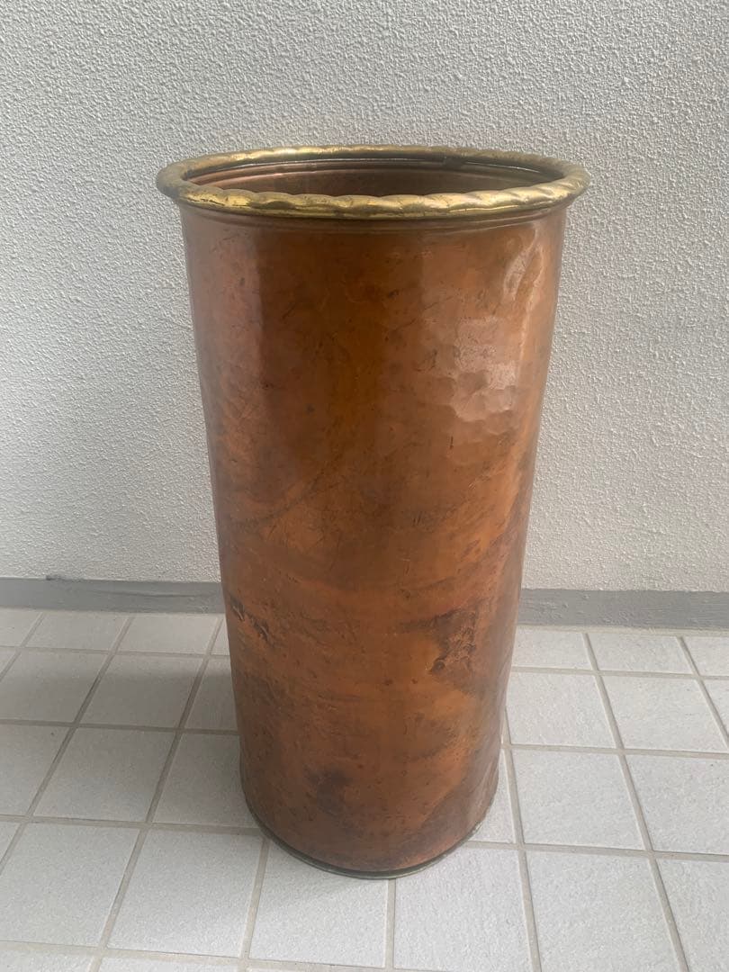 銅　ブロンズ　イタリア　傘立て　ヴィンテージ　中古