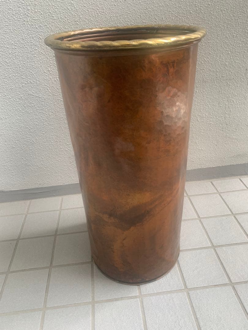 銅　ブロンズ　イタリア　傘立て　ヴィンテージ　中古