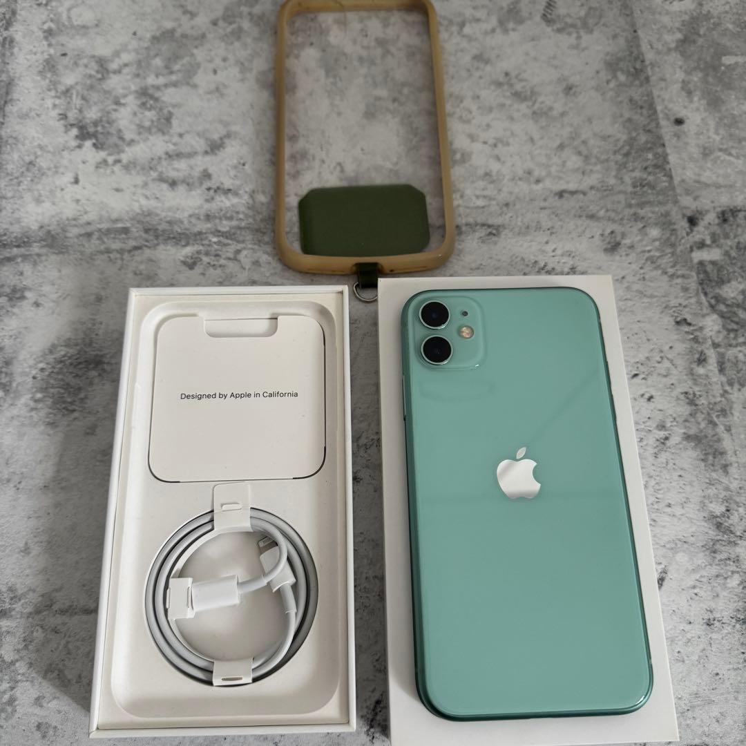 良状態美品 iPhone 11 64GB ミントグリーン 本体 Apple