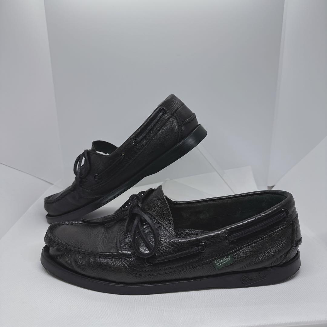 美品 Paraboot BARTH MARINE 7 黒 CERF 鹿革