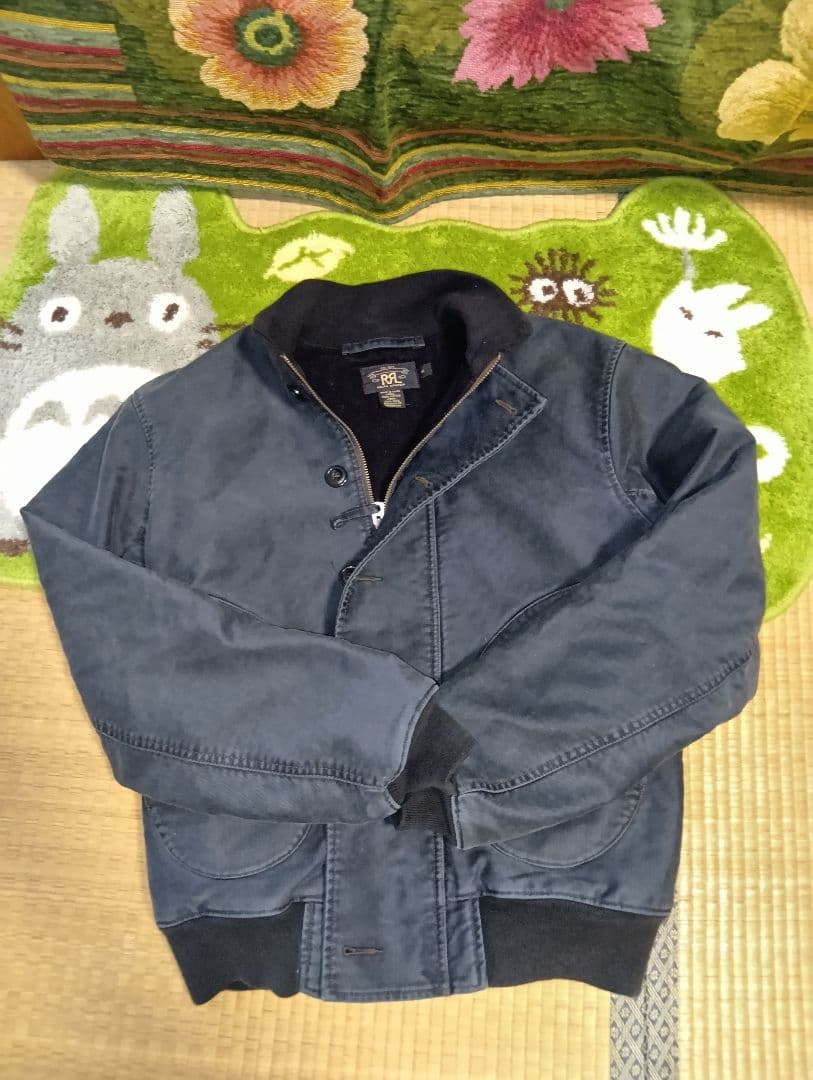 ダブルアールエル　ポロラルフローレンネイビーデッキジャケット