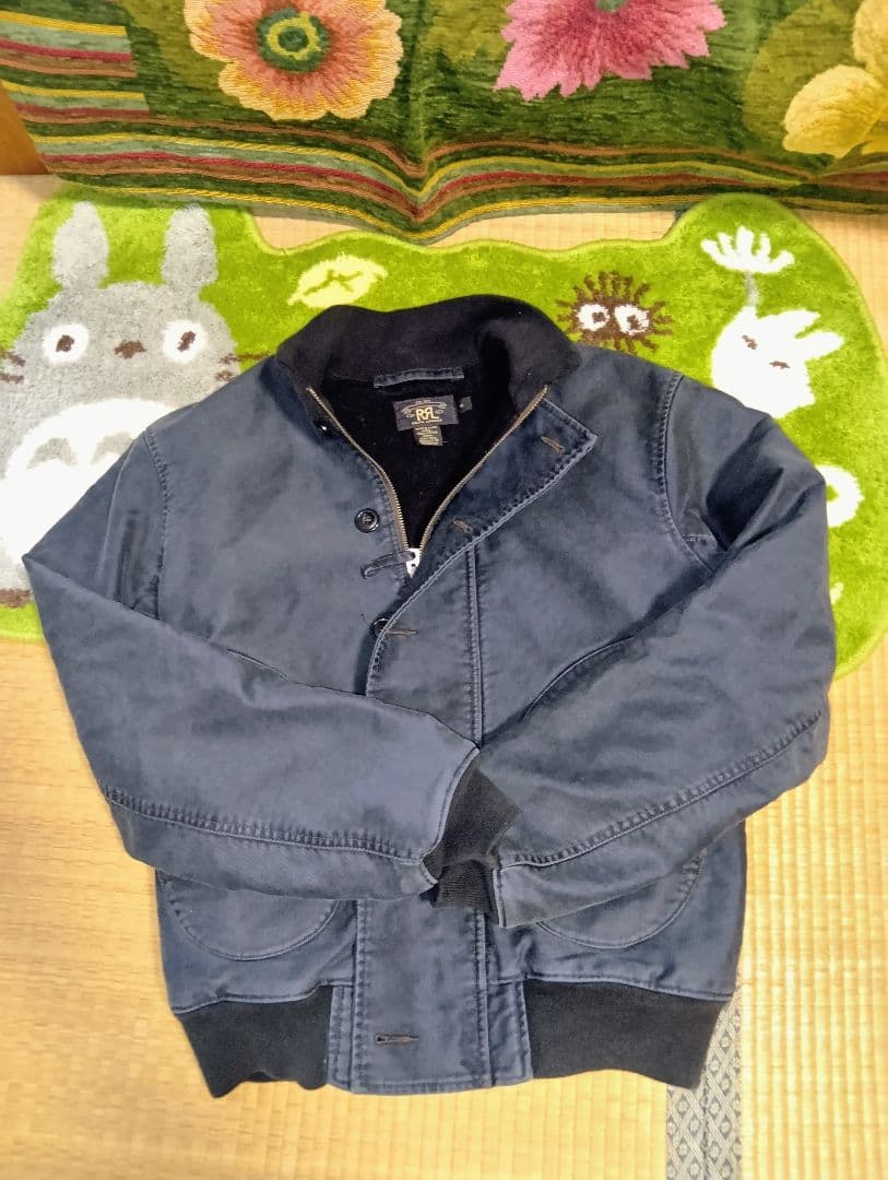 ダブルアールエル　ポロラルフローレンネイビーデッキジャケット