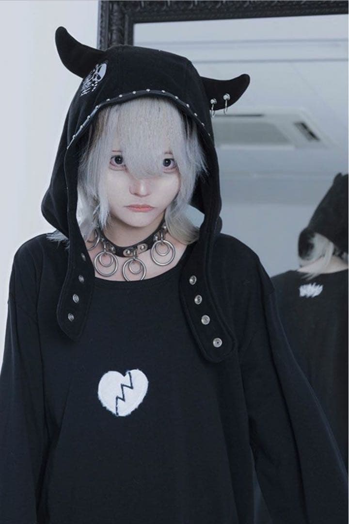 Gamchu【ガムチュ】ニンゲンやめたいMonster Hood/ Black