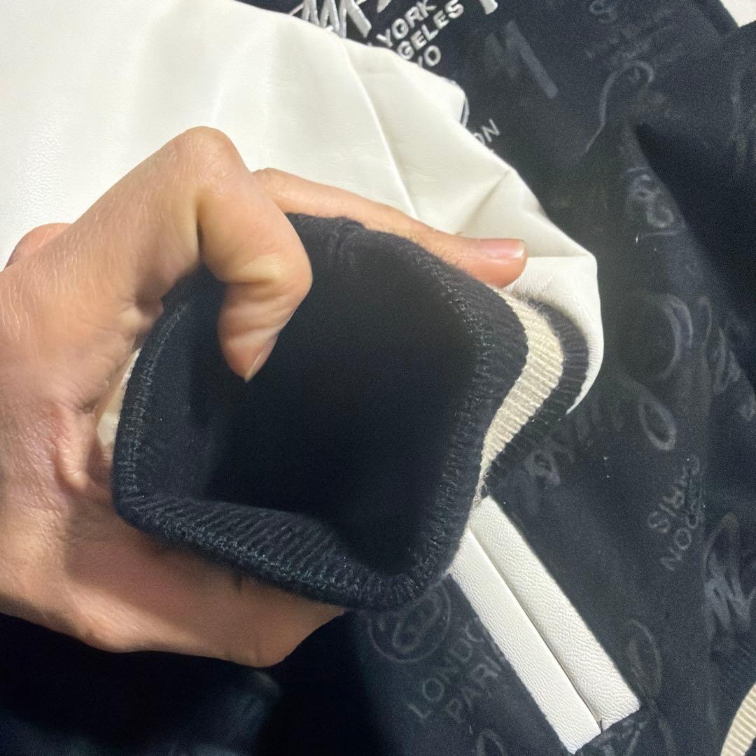 ふ*ら様 STUSSY スカル刺繍 スタジャン