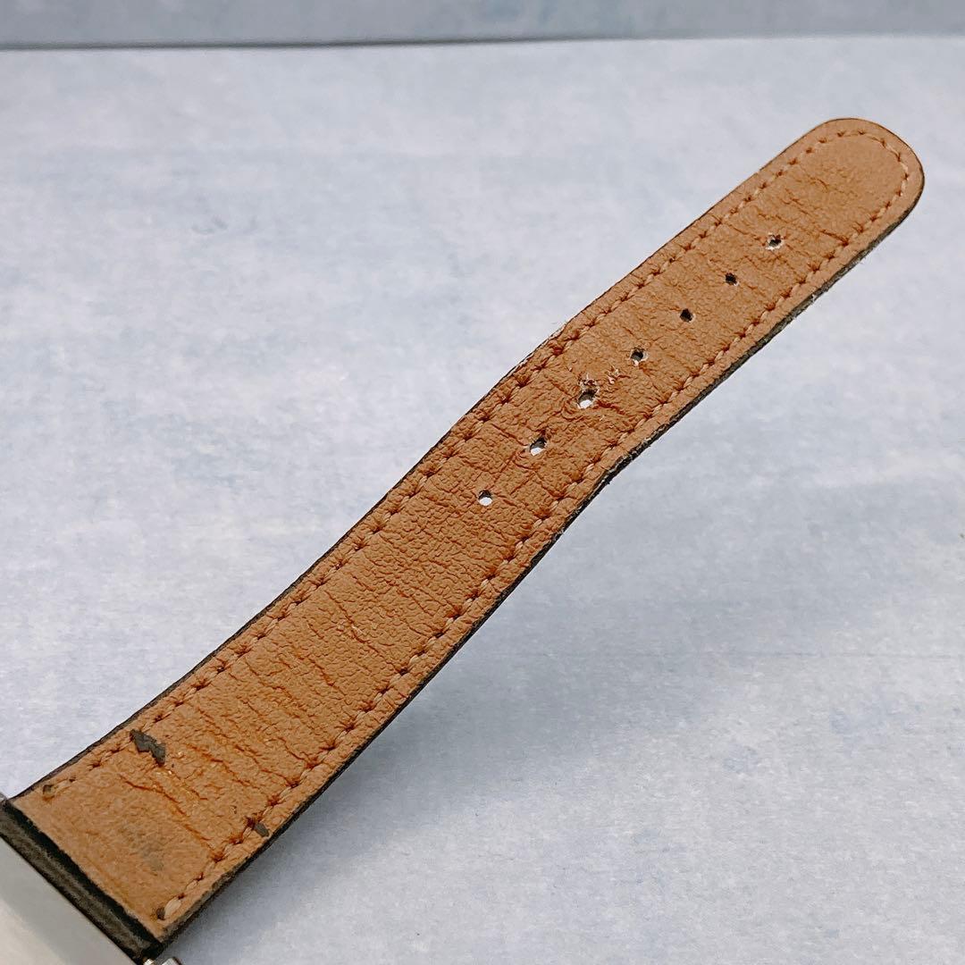 【稼動品】SEIKO シャリオ スクエア メンズ クォーツ 社外ベルト 腕時計