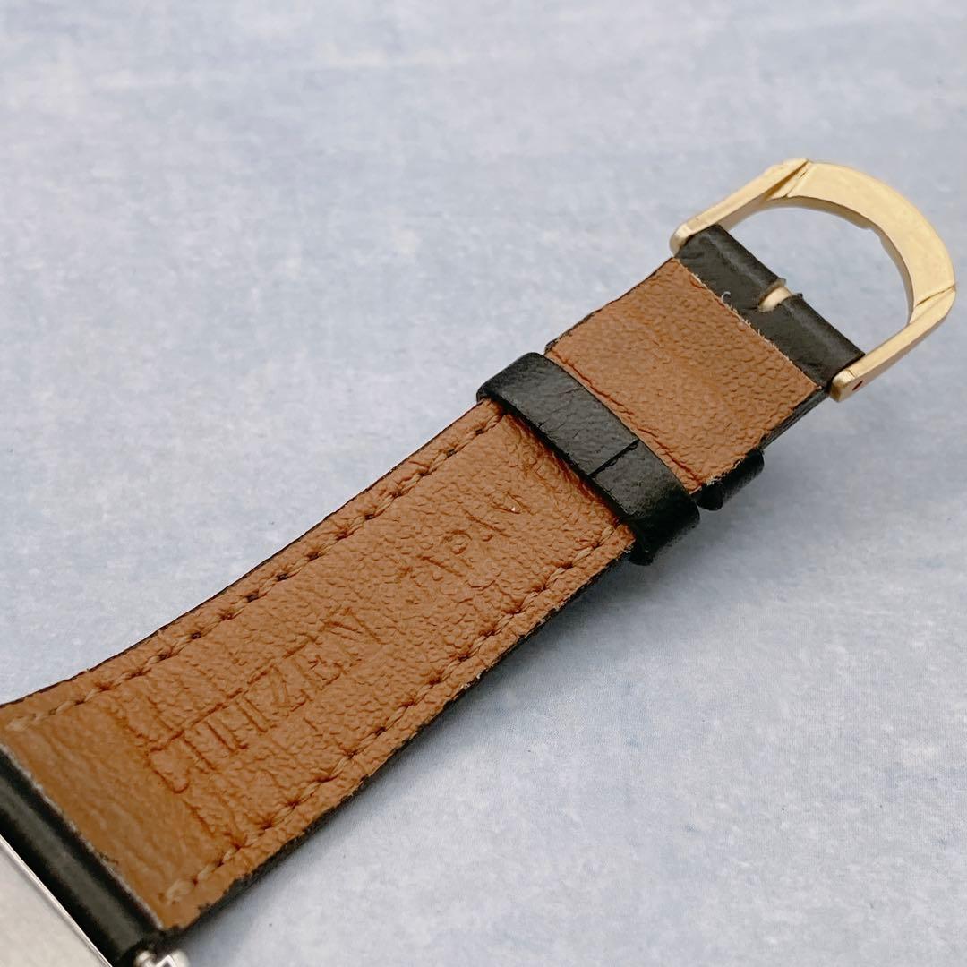 【稼動品】SEIKO シャリオ スクエア メンズ クォーツ 社外ベルト 腕時計