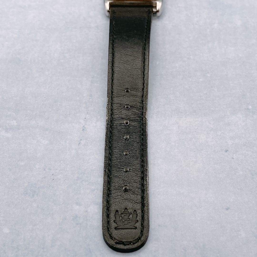 【稼動品】SEIKO シャリオ スクエア メンズ クォーツ 社外ベルト 腕時計