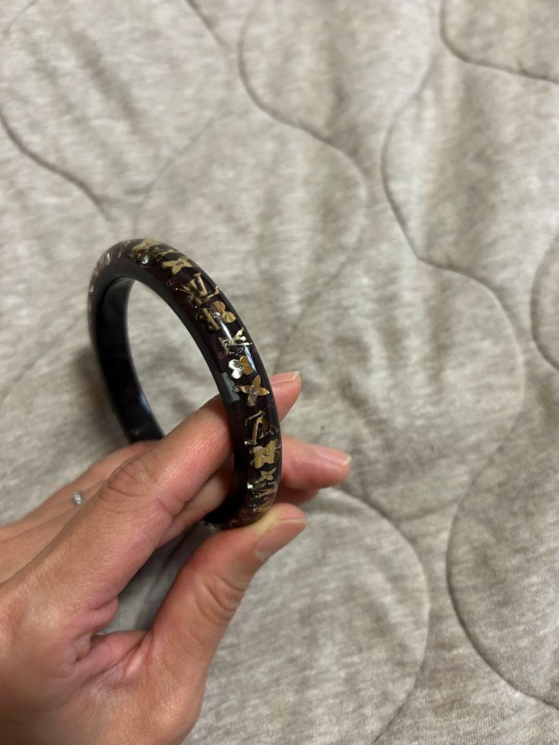 ルイ・ヴィトンモノグラムブラスレアンクルージョンブレスレットバングル