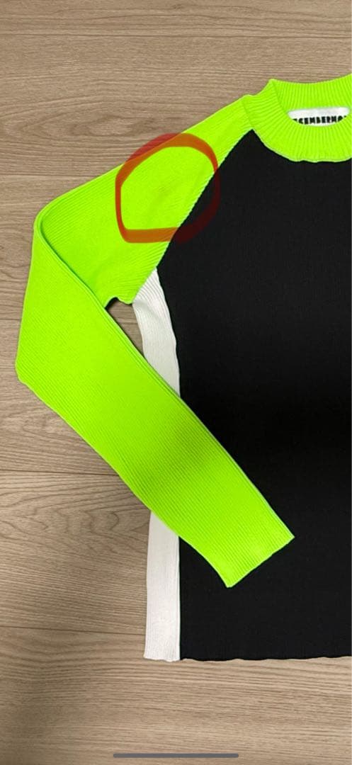 DECEMBERMAY☆ Asymmetric color knit M