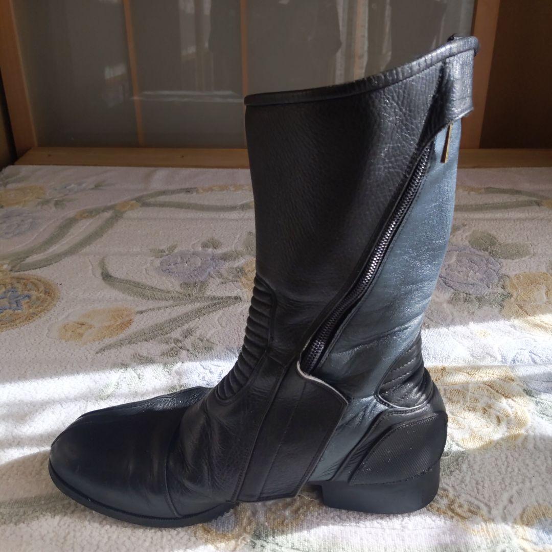 南海　ナンカイ　レーシングブーツ　黒　ブラック＆グレー