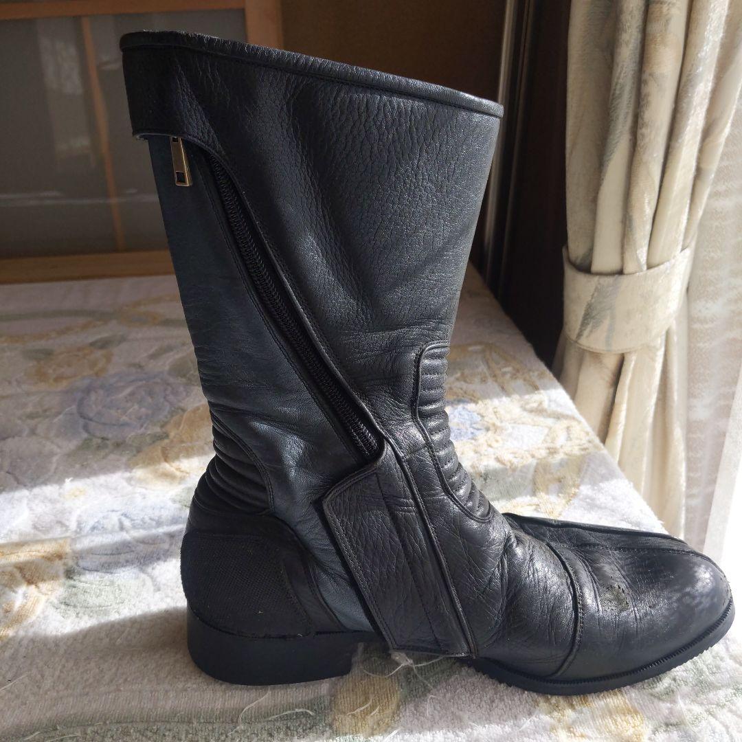 南海　ナンカイ　レーシングブーツ　黒　ブラック＆グレー