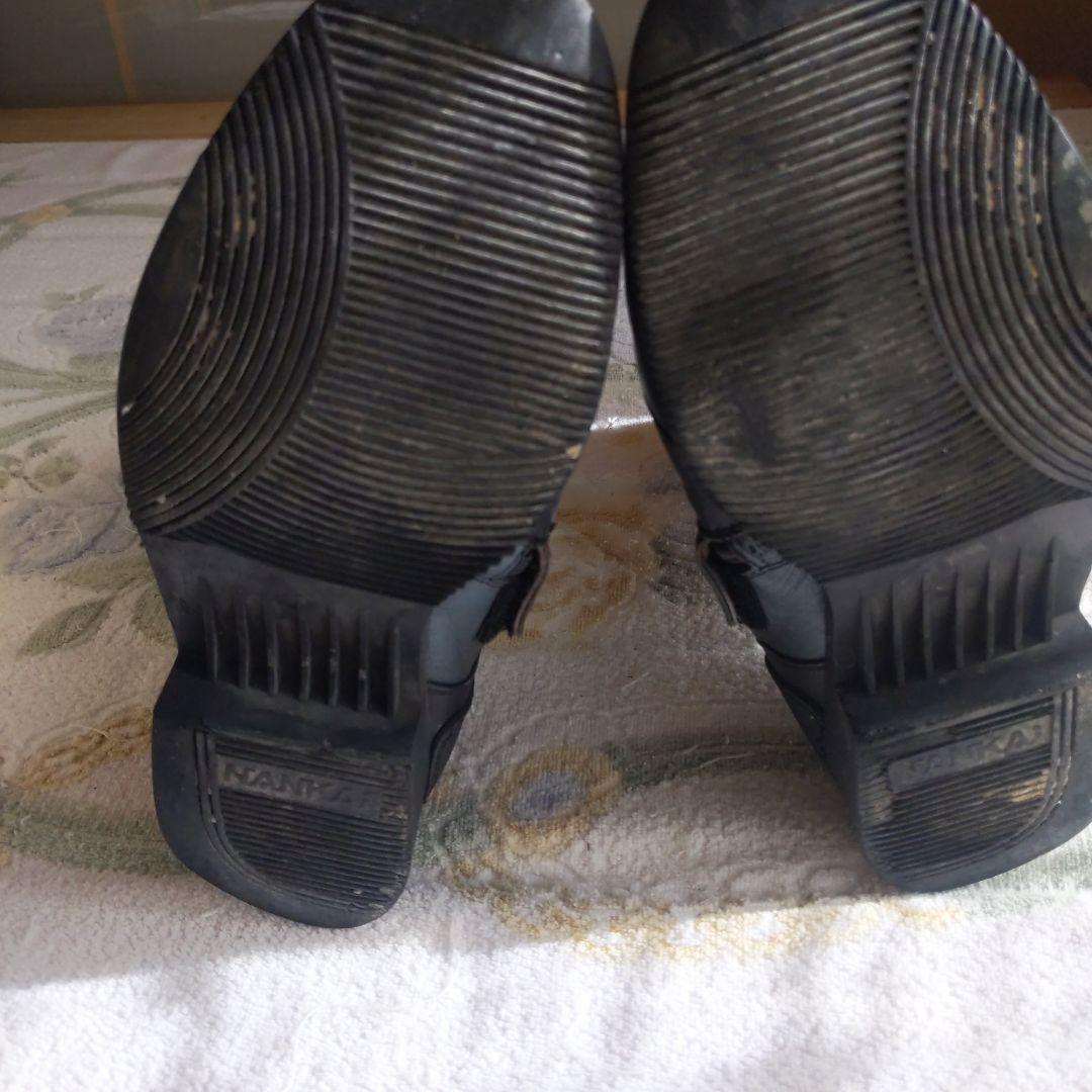 南海　ナンカイ　レーシングブーツ　黒　ブラック＆グレー