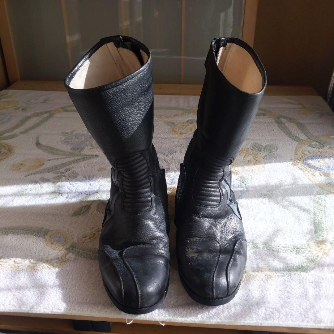 南海　ナンカイ　レーシングブーツ　黒　ブラック＆グレー