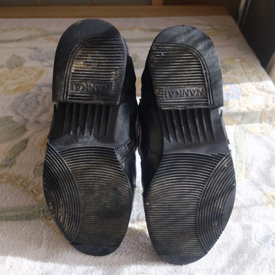 南海　ナンカイ　レーシングブーツ　黒　ブラック＆グレー