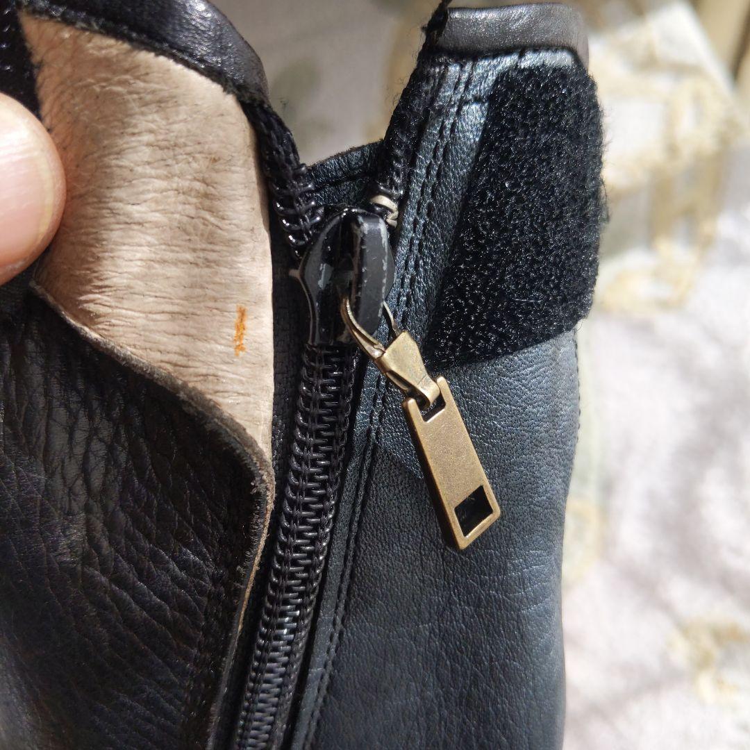 南海　ナンカイ　レーシングブーツ　黒　ブラック＆グレー