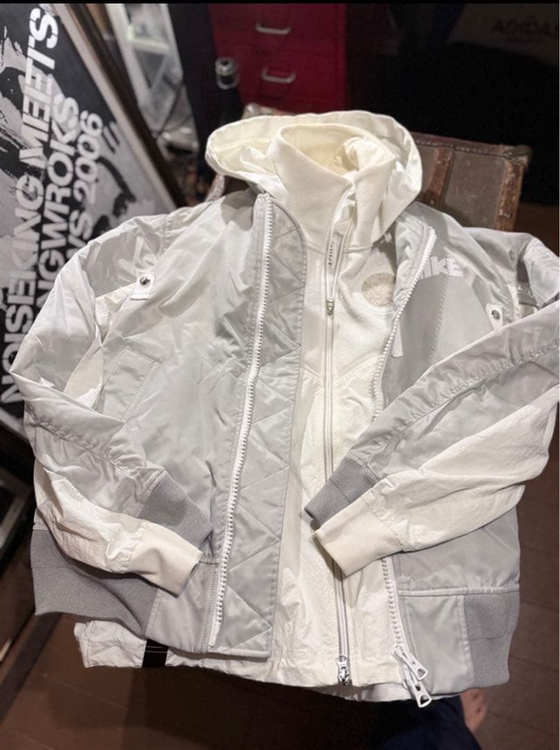 Sacai × NIKE Layered Bomber Jacket MA-1