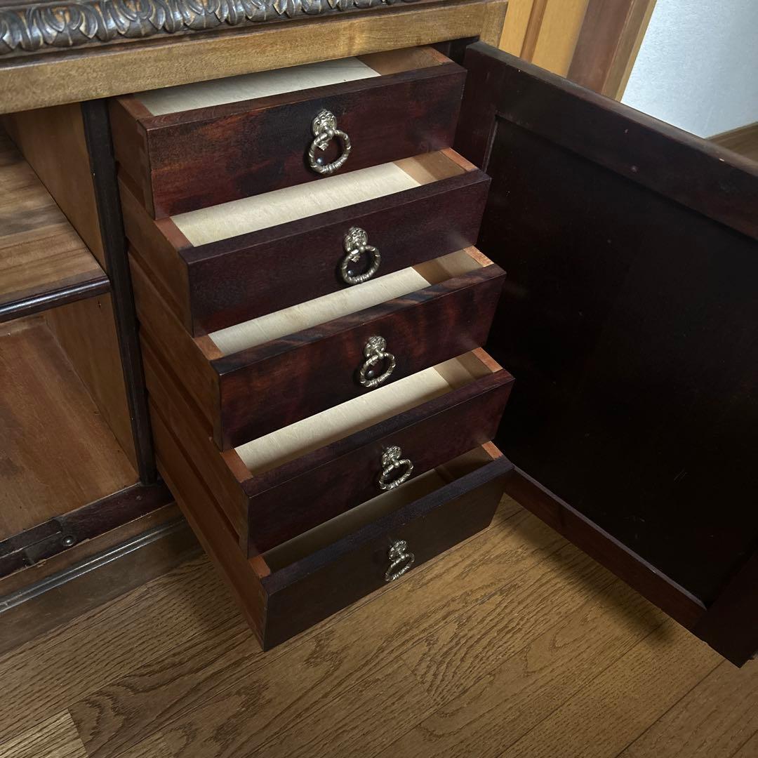 【飾り棚】クラシック木製収納家具