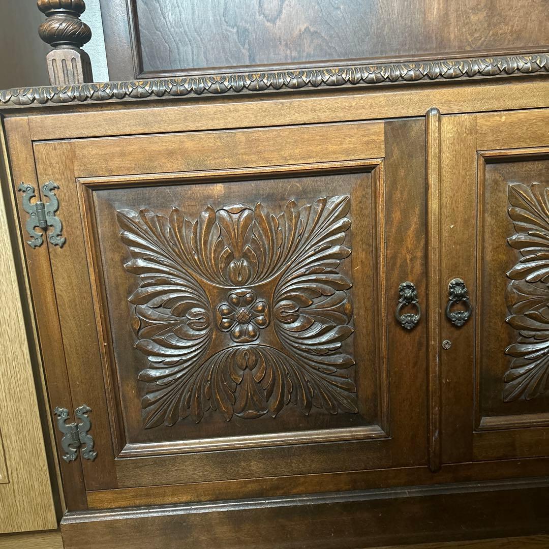 【飾り棚】クラシック木製収納家具