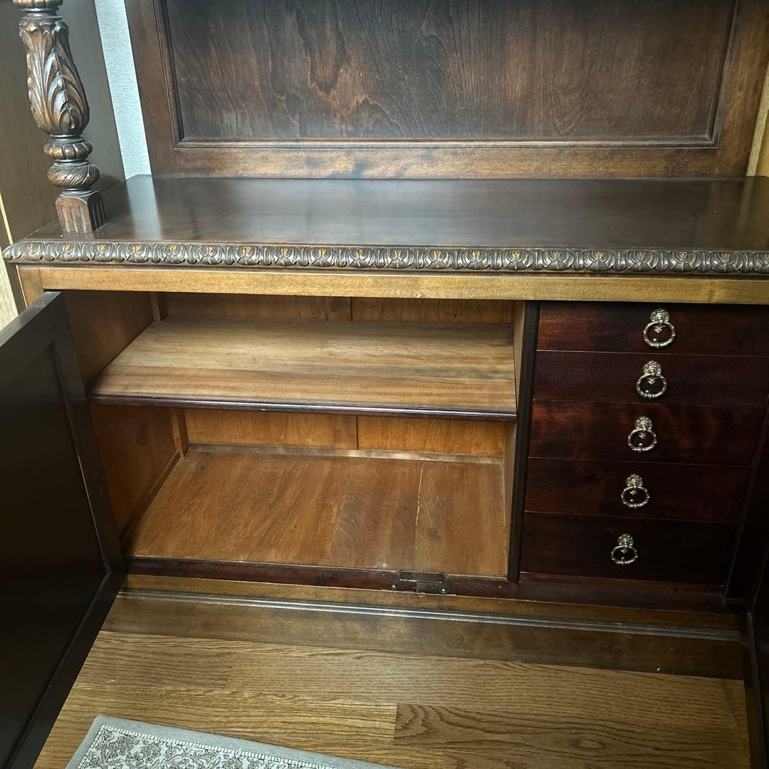 【飾り棚】クラシック木製収納家具