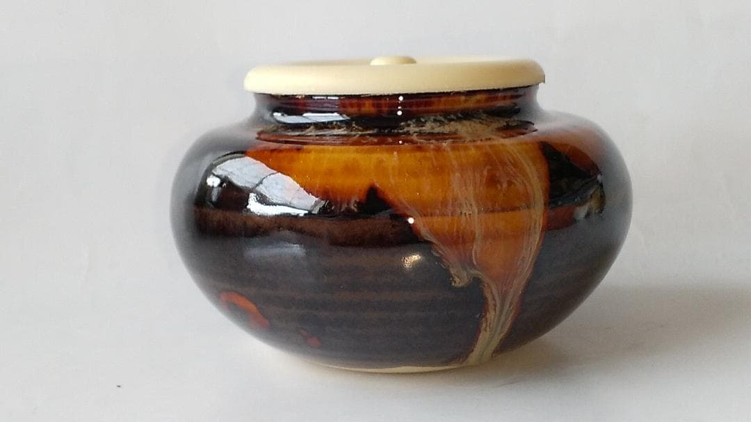 桶谷定一 大海茶入 仕覆 三重欅宝尽 茶道具 共箱 茶入 新品 未使用 保管品