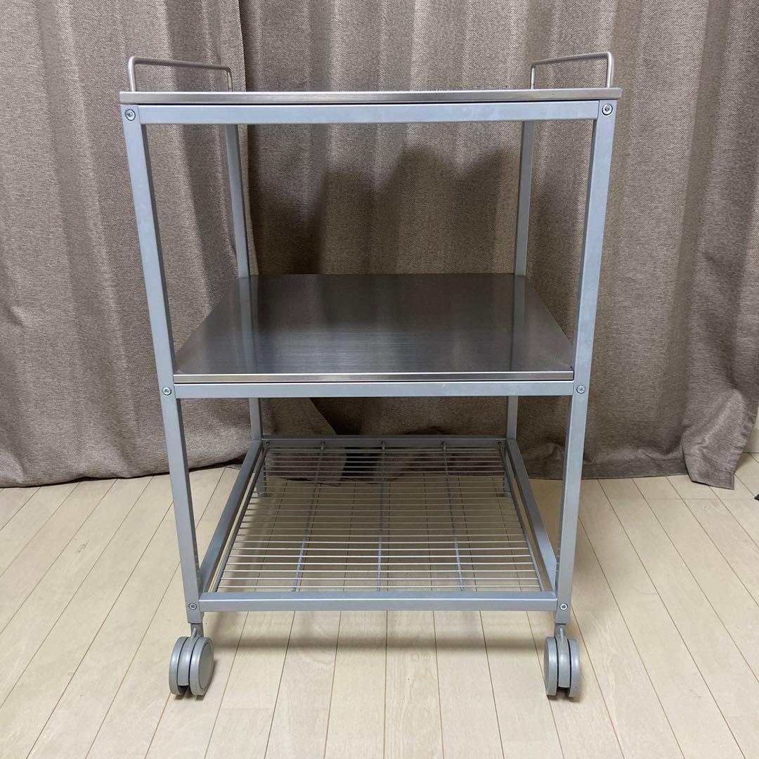®*い様 廃盤　IKEA UDDEN ステンレススチールワゴンキ ッチンワゴン