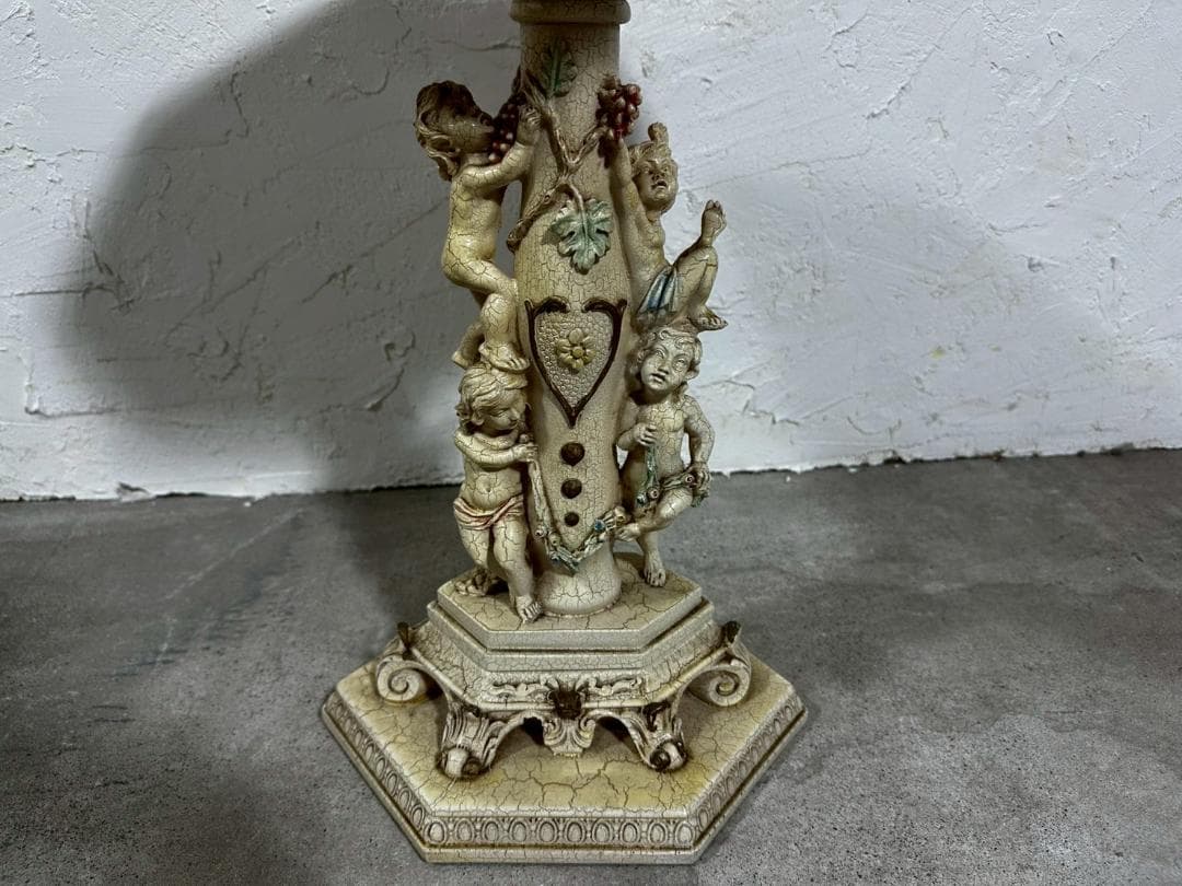 『イタリア製』サイドテーブル ナイトテーブル テーブル 花台 飾台RWcen25