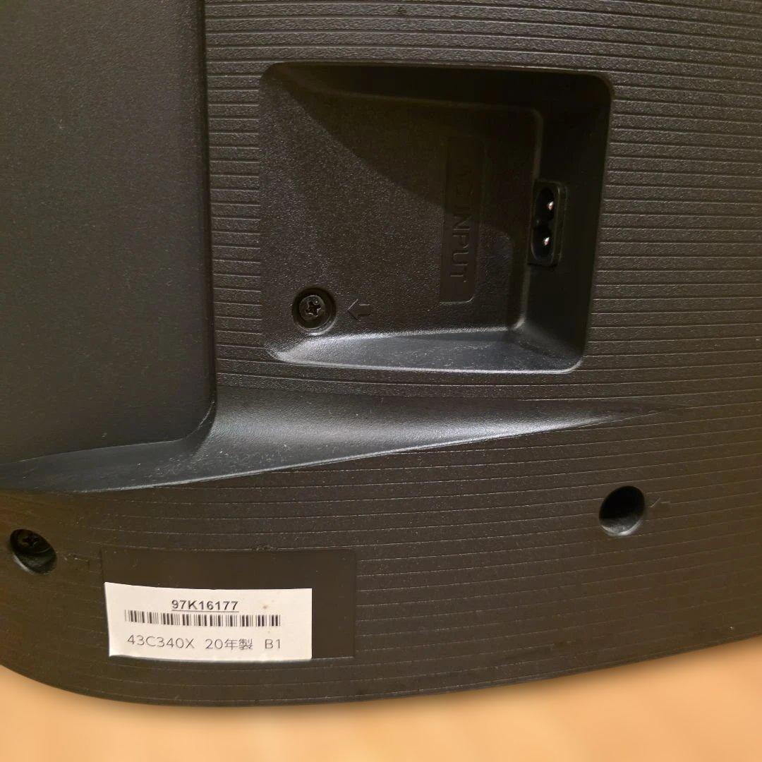 美品　REGZA 2020年製 43インチ　 18